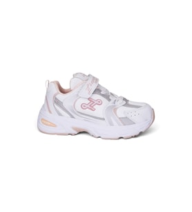 Günlük Unisex Çocuk Spor Ayakkabı Cırtlı Lastik Bağcık Desenli Rahat Hafif Taban Sneaker 180C