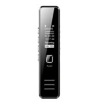 Avukat Gazeteci Öğrenci 32GB Dijital Ekranlı Ses Kaydedici Kulaklıklı Mini Ses Kayıt Cihazı (Altın / Dore)