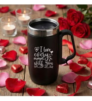 Sevgililer Gününe Özel - Love Every Moment Kulplu Bardak Termos 280ml