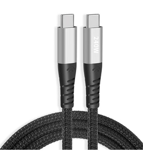 ALLY 240W Type-C To Type-C Laptop Telefon Hızlı Data ve Şarj Kablosu-(5775) - EEEEEE8386-9717
