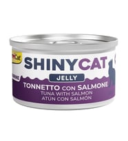 GimCat Shinycat Jöle İçinde Somonlu ve Ton Balıklı Kedi Konservesi 70g