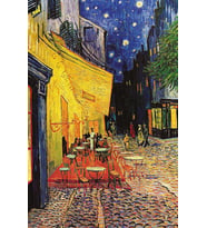Gold Puzzle 1000 Parça Gece Cafe Teras Puzzle