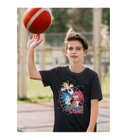Unisex Sonic The Hedgehog Baskılı Çizgi Film Çocuk Tişört (1-12 Yaş)