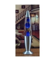 Büyük Boy Lav Lambası Lava Lamp Konsept 41 Cm Mavi Lav Lambası Gece Lambası