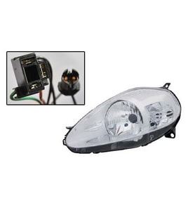 FİAT GRANDE PUNTO ÖN FAR ELEKTRİKLİ MOTORLU KROM SOL 06-08 FIA10PU002 51701593