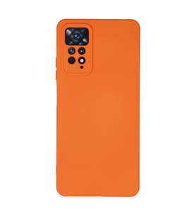 Xiaomi Redmi Note 11 Pro Kılıf Nano İçi Kadife Silikon - Turuncu