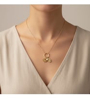 STİL İNCİSİ/XUPING JEWELRY GÖZ İNCİLİ ZİRKON TAŞLI KOLYE