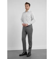 Siyah-Bej Yan Cep Kendinden Desenli Comfort Fit Classic Pantolon 1003255177