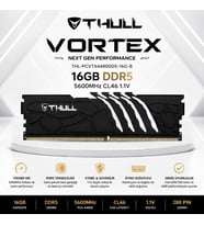 THULL Vortex 16GB 5600MHz DDR5 CL46 1.1V Siyah Soğutuculu Gaming UDIMM RAM THL-PCVTX44800D5-16G-B