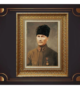 ÖZEL SERİ ALTIN VARAKLI ATATÜRK TABLO S1029
