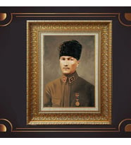 ÖZEL SERİ ALTIN VARAKLI ATATÜRK TABLO S1029