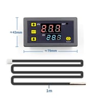 W3230 DC 12V Dijital Termostat Sıcaklık Kontol Kartı Isıtıcı Soğutucu Kuluçka Akvaryum Buzdolabı