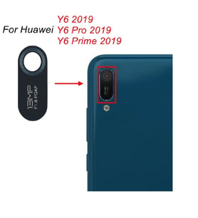 Huawei Uyumlu Y6 2019 Arka Kamera Camı Lens Yapışkanlı