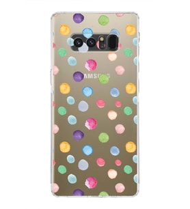 PrintiFy Samsung Galaxy Note 8 ile Uyumlu Water Color 6  Kamera Korumalı Şeffaf  Kılıf