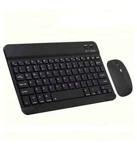 ScHitec Bluetooth Klavye + 2,4 Ghz+Bluetooth Mouse Seti Type-C Şarjlı Siyah