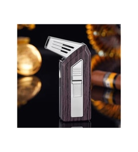 Flabox Aletli Pipo Çakmağı Desenli Kahve (DENIM)