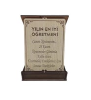 Öğretmenler Günü Hediyesi Ahşap Plaket
