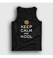 Presmono Unisex Siyah Keep Calm And Hodl Bitcoin Atlet 264081tt