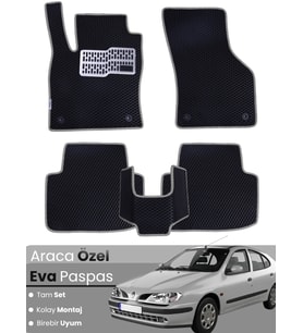 RENAULT MEGANE 1 (1995-2002) Uyumlu EVA Paspas Tam Set–Oto Paspas,Araca Özel