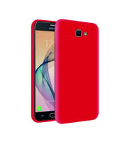 Samsung Galaxy J7 Prime Kılıf Kamera Korumalı Silikon Rubber Arka Kapak (Kırmızı)