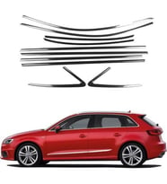 Audi A3 Hb Krom Cam Çıtası Çerçevesi 2013-2020