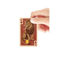 İskambil Aslan Temalı Parlak Kredi/Banka Kart Kaplama Sticker
