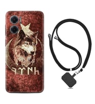 Xiaomi Redmi Note 11E Kılıf Resimli Boyun Askılı İpli Desenli Silikon Göktürk 3 1412