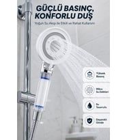 Su Tasarruflu Filtreli Duş Başlığı Yüksek Basınçlı Modern Duş Başlığı
