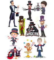 Büyücü Sticker Set 10 Parça Telefon, Tablet, Defter, Laptop Sticker