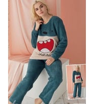 Polkan 17827 Bayan Velsof Polar Pijama Takım