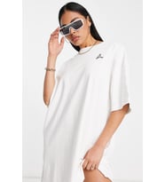 Nike Jordan Essentials Oversize T-Shirt Dress Kadın Oversize Tişört Elbise Beyaz