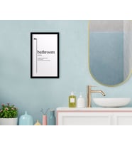 BK Home Banyo Dekoratif Ahşap Siyah Çerçeveli Tablo-19