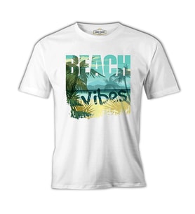 Beach Vibes - Yaz Beyaz Erkek Tshirt