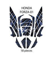 Grippatch - Honda Forza - 250 (2025 ) ile Uyumlu Renkli 18 Parça Tank Pad Seti GC20-MS