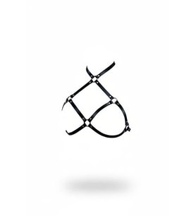 Mulvxbrf Brf02 Siyah Göğüs Harness Deri Çapraz Metal Halkalı Beden Aksesuarı - Brf263 (Mulvix)