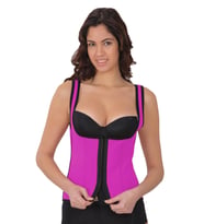 GRİ MI 9173 Agraflı Göğsü Açık Atlet Korse (Mürdüm)