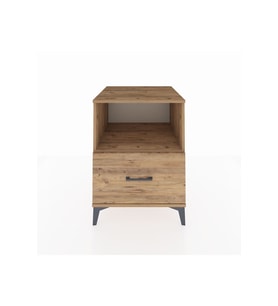 Kronos Komodin Tek Raflı Tek Çekmeceli 60x59x80 Çam-Çam
