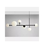 Dioris Camlı Sıralı Avize RA-AVZ- 3092-81-47 (Siyah)