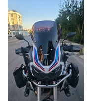 MOTOCAM Honda Africa twin CRF 1100L L1 Ön Cam 2020-2023 Model 51cm Siyah Renkli 4mm UZUN