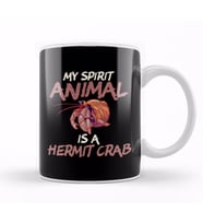 Cute & Funny My Spirit Animal Is a Hermit Crab Kupa Bardak Porselen