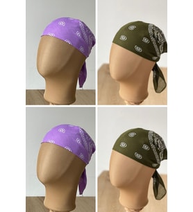 %100 Pamuklu Klasik Desen Unisex 4lü Bandana Seti Renkli Bandana Etnik Desenli A Kalite Bandana