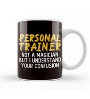 Personal Trainer Magician Bodybuilding Fitness Instructor Kupa Bardak Porselen