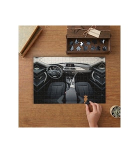 Lüks Araba İç Dizaynı Tasarımı 240 parça Ahşap Puzzle Ahşap Kutuda MP00048