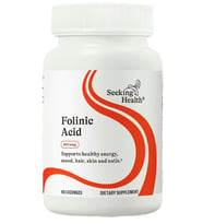 Seeking Health Folinic Acid - Methylated Form of Folate Precursor - Metabolically Active Alternative to Folate - 60 Lozenges.