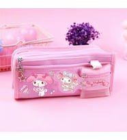 Sanrio My Melody Pembe Yüksek Kapasiteli Çok Gözlü Kalemlik Kalem Kutusu