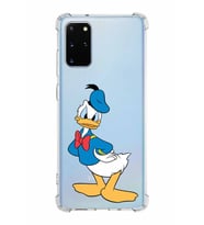 Samsung Galaxy S20 Plus  Köşe Korumalı Antişok Kapak Donald Duck Tasarımlı Şeffaf  Kılıf