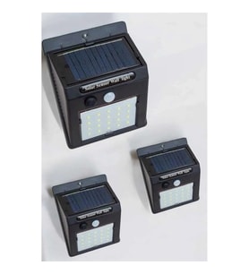 Mey İthalat® Güneş Enerjili Bahçe Lambası Solar Gece Aydınlatma Sensörlü Lamba
