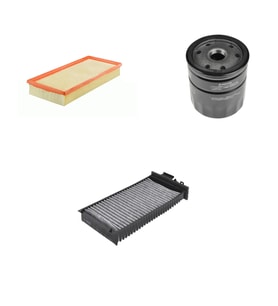 Filtre Bakım Seti Citroen C5 2.0 16v Benzinli 2001-2004 Hava + Yağ f. + Polen Filtre Sardes