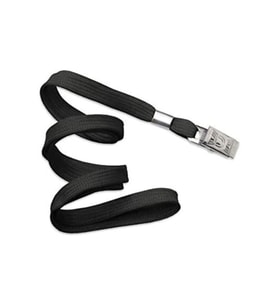 Kart Askı Ipi Metal Klips Siyah 50 Li