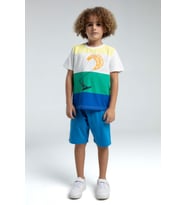 Roly Poly Renkli Erkek Çocuk Kısa Kol Bermuda Şortlu Pijama Takım